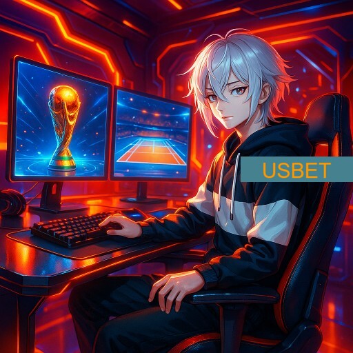 Imagem promocional da USBET mostrando a plataforma e suas vantagens